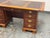 Brass Lexington Traditional Double Pedestal Executive Desk, Vintage For Sale - Image 8 of 12