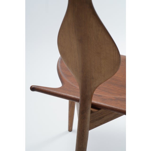 Brown Hans J. Wegner Valet Chair, Oak & Teak, Mid-Century Modern, 1953 For Sale - Image 8 of 11