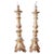 Gold Mid 18th Century Large Indo-Portuguese Baroque Painted & Gilt Teak Pricket Candlesticks - A Pair For Sale - Image 8 of 8
