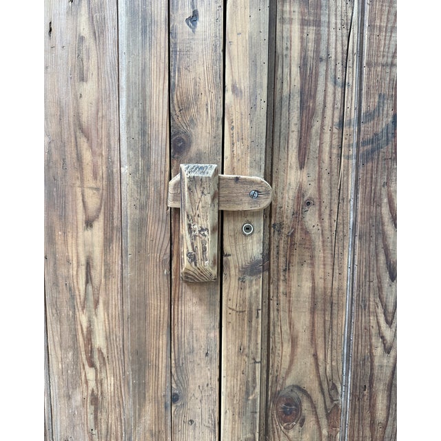 Large Antique Wood Workshop Cabinet, 1950s For Sale - Image 12 of 13