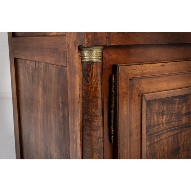 Wood Antique French Credenza in Cherrywood and Burr Ash, 1700s For Sale - Image 7 of 15