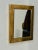 Rare Rectangular Wall Mirror With Solid Brass Frame, Italy 1950s For Sale - Image 4 of 5