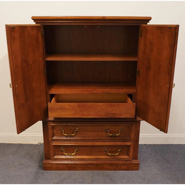 Late 20th Century Stanley Furniture Country French Provincial 40" Door Chest 361-250 For Sale - Image 5 of 13