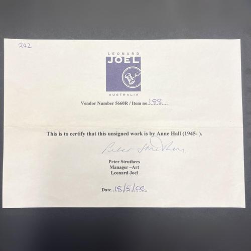 1970s Anne Hall, Abstract Composition, 1970s, Oil on Canvas For Sale - Image 5 of 6