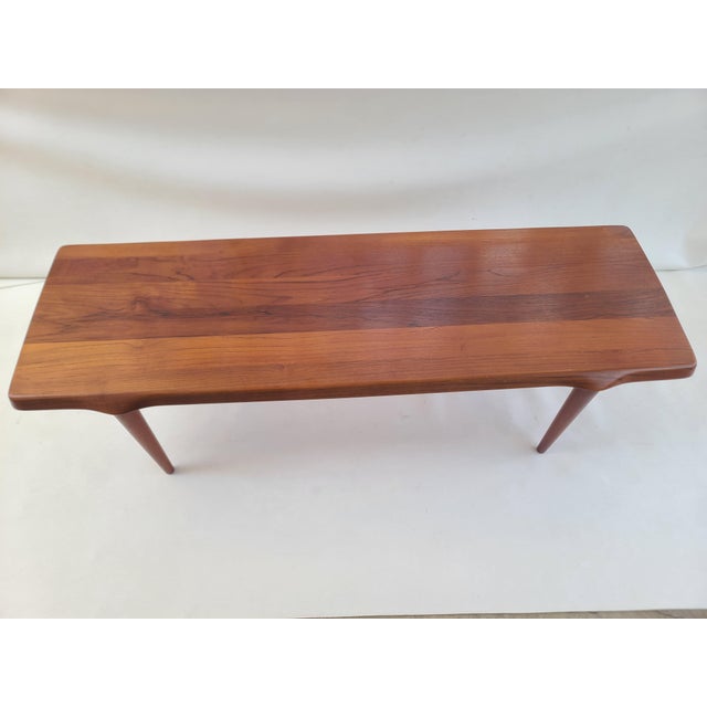 1960s Danish Teak Live Edge Solid Teak Coffee Table For Sale - Image 5 of 14