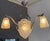 Art Deco Chandelier with Three Tulips and Shell by Degué For Sale - Image 11 of 18
