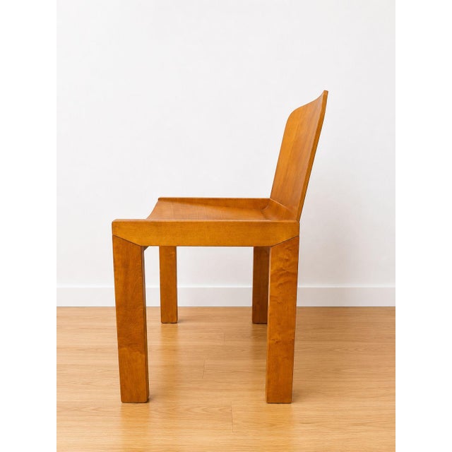 Wood Vintage Bentwood Chairs attributed to Afra and Tobia Scarpa for Molteni, 1970s, Set of 6 For Sale - Image 7 of 18