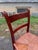 Vintage Early American Shaker Style Solid Wood Ladder Back Rush Seats Dining Chairs For Sale - Image 13 of 16