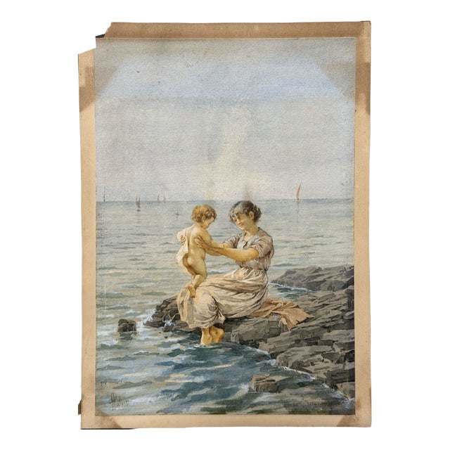 Aurelio Roberti, Acuarela, 1800s, Watercolor For Sale