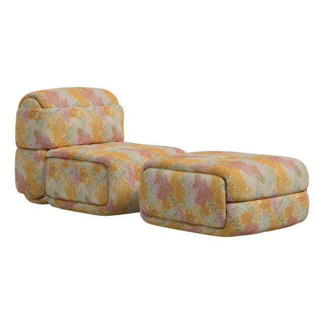 Elsa Modular Armless Chair by Ottiu, Set of 2 For Sale