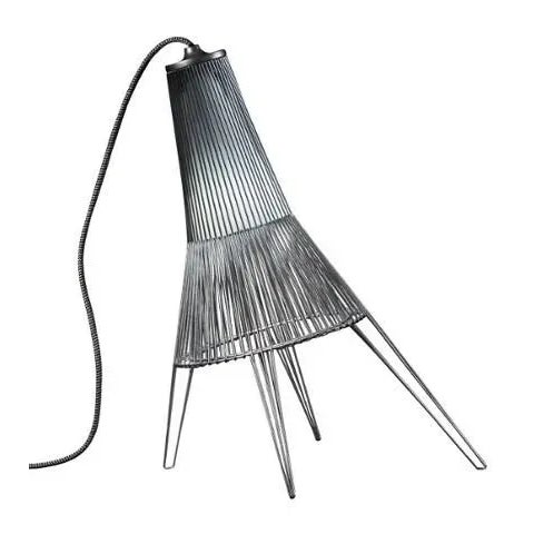 Contemporary A Cote Table, Small in Dark Gray For Sale - Image 3 of 3