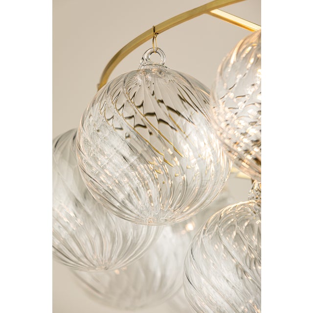 Metal Mitzi Mimi 22.5 in. 6 Light Chandelier in Aged Brass Finish For Sale - Image 7 of 9
