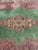 Vintage Persian Kerman Hand-Knotted Wool Rug in Green and Rose For Sale In Charlotte - Image 6 of 12