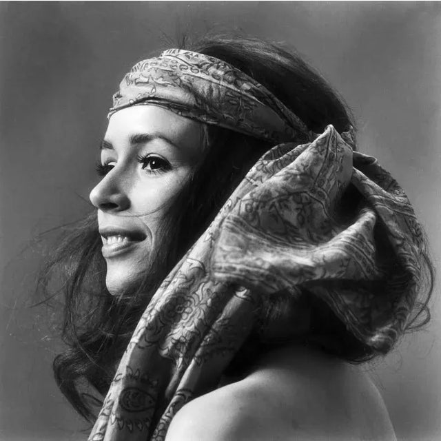 A striking black-and-white studio portrait by klaus redenbacher captures the essence of late 1960s counterculture. The...