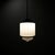 1930s Art Deco Milk Glass Pendant Light #2 For Sale - Image 4 of 4