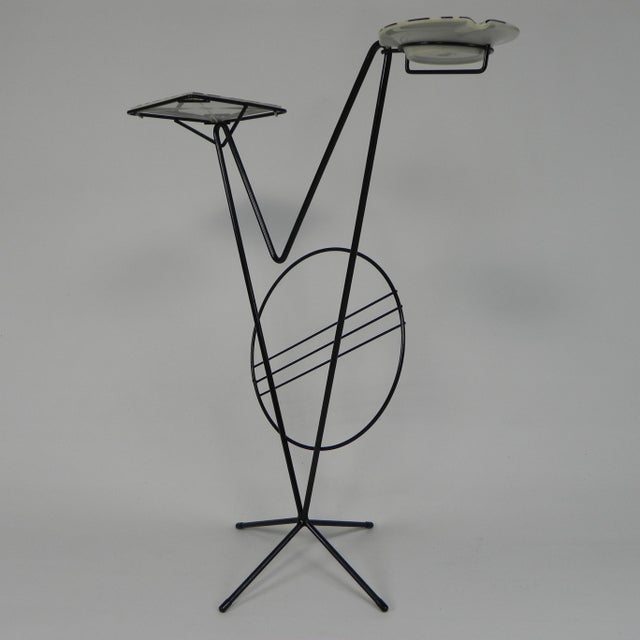 Side Table with Newspaper Rack and Cogebi Ornamin Parts, 1950s For Sale - Image 4 of 18