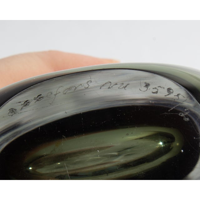 Nils Landberg Orrefors Swedish Sommerso Glass Vase For Sale In Indianapolis - Image 6 of 7