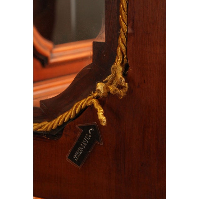 Italian Burlwood Monumental Library Bookcase Cabinet For Sale - Image 4 of 12