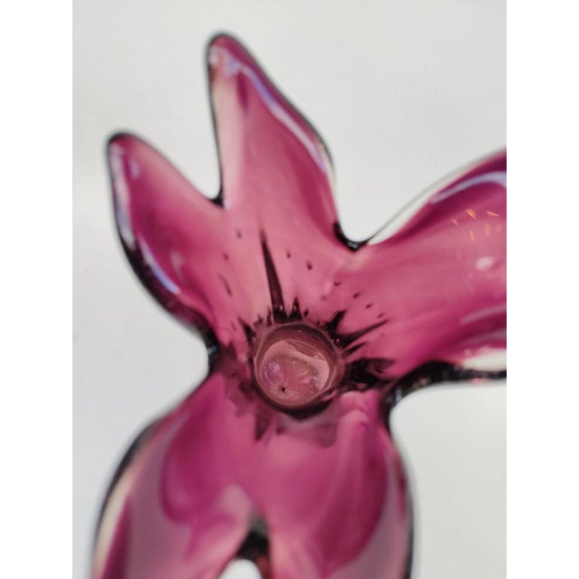 Murano Glass Vase in Amethyst, 1950s For Sale - Image 6 of 12