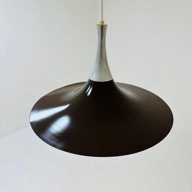 Danish Witch Hat Pendant Lamp by Bent Karlby, 1970s For Sale - Image 5 of 11