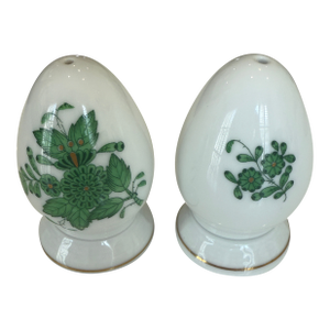 Mid 20th Century Herend Chinese Bouquet Apponyi Salt and Pepper Shakers
