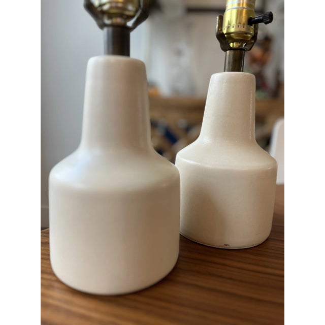 1960s 1960s Lotte & Gunnar Bostlund Minimalist Lamps-a Pair For Sale - Image 5 of 8