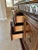 Wood Vintage Sideboard, Buffet ,Console With Black Marble Top For Sale - Image 7 of 9