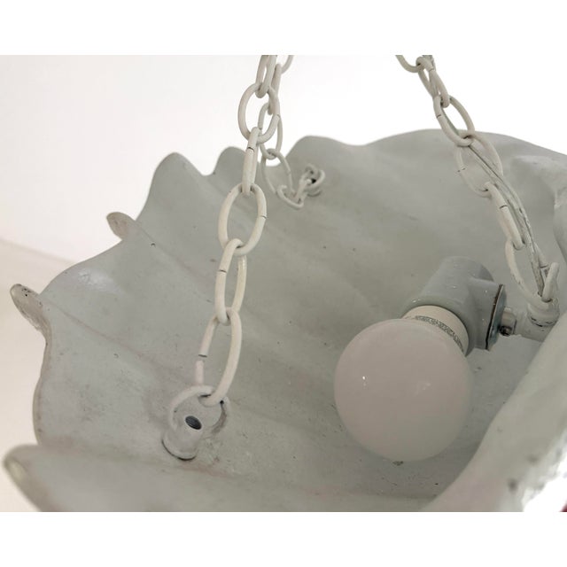 Serge Roche Style Plaster Shell Chandelier For Sale In Miami - Image 6 of 10