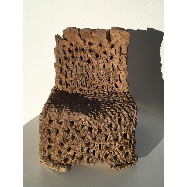 Italian Terracotta Abstract Sculpture by Urano Palma, 1985 For Sale - Image 12 of 18