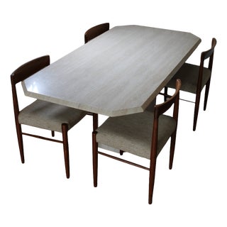 Vintage Travertine Dining Table, 1960s For Sale