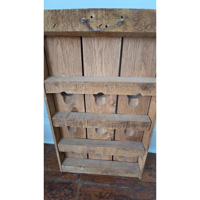 Vintage Wooden Champagne Riddling Rack With Taittinger Lettering For Sale - Image 14 of 15