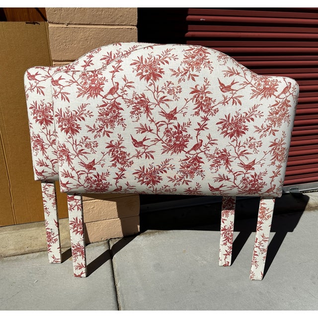Rustic European Toile Print Twin HeadboardsA Pair Chairish