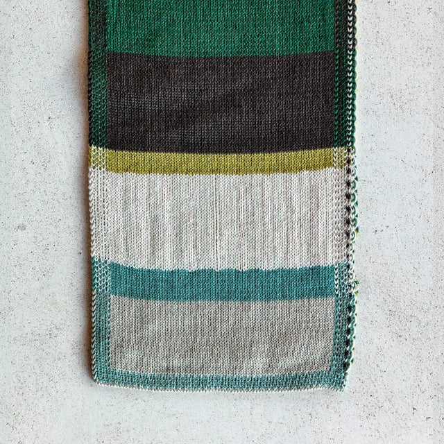 Contemporary Fields Plaid Textile by Liset Van Der Scheer for Casalis For Sale - Image 3 of 5