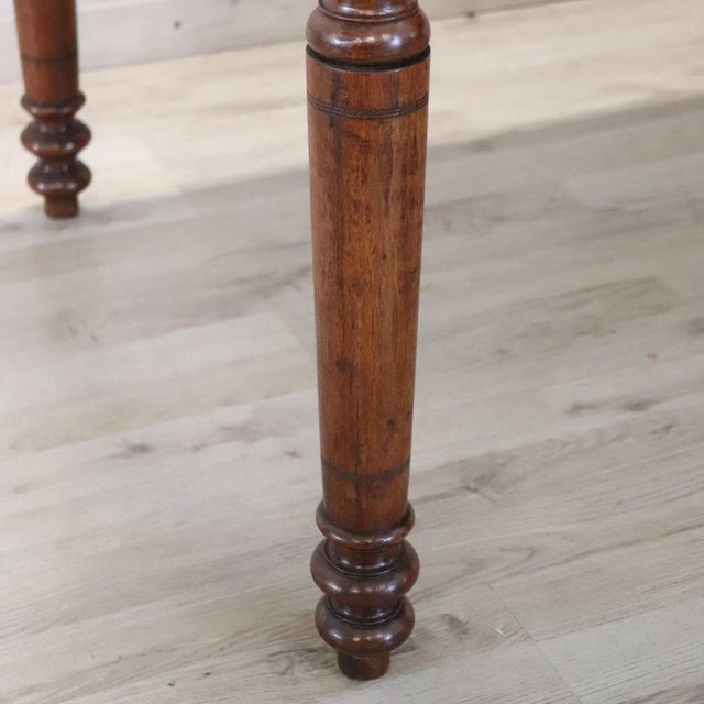 Brown Antique Walnut Writing Desk, 1800s For Sale - Image 8 of 17