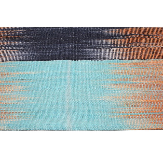 Vintage Mazandaran Natural Color Hand Made Organic Wool Tribal Kilim,8'2"x9'9" For Sale - Image 4 of 6