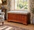 A handsome mid-20th-century American Colonial Revival blanket chest featuring substantial solid wood construction, a warm...