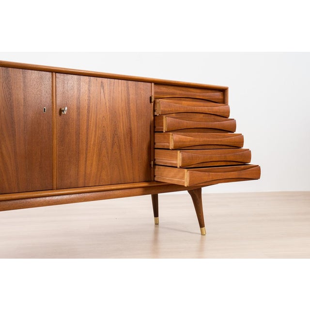 Mid-Century Modern Scandinavian Sideboard in Teak from Sven Andersen, 1960 For Sale - Image 12 of 13
