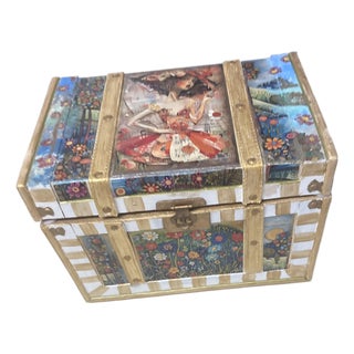 Jazzy Garden-Hand Painted Box For Sale