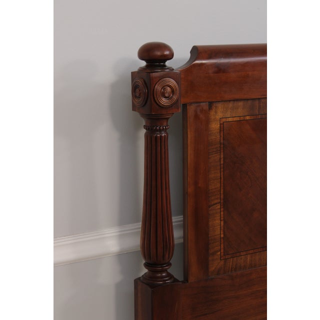 Lexington King Size Cherry Sheraton Style Bed For Sale - Image 11 of 18