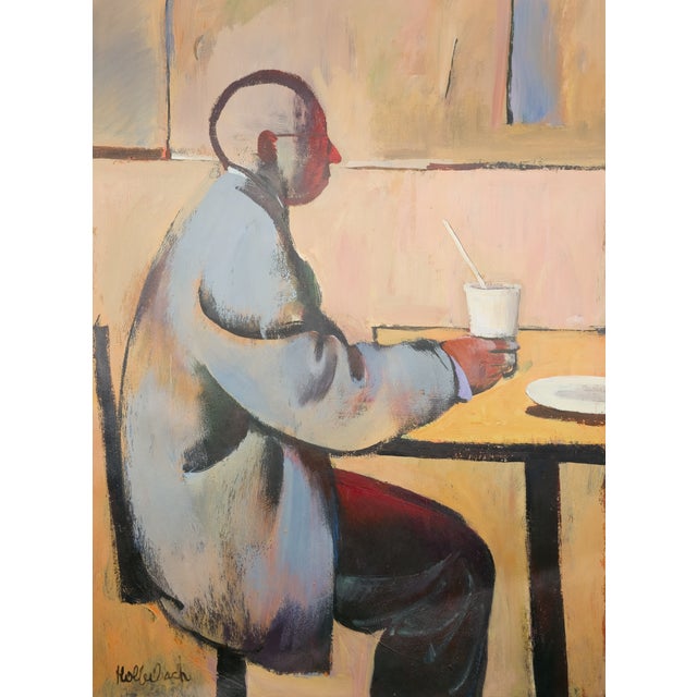 Alone in a Cheap Eatery - Serge Hollerbach, C. 1970s For Sale