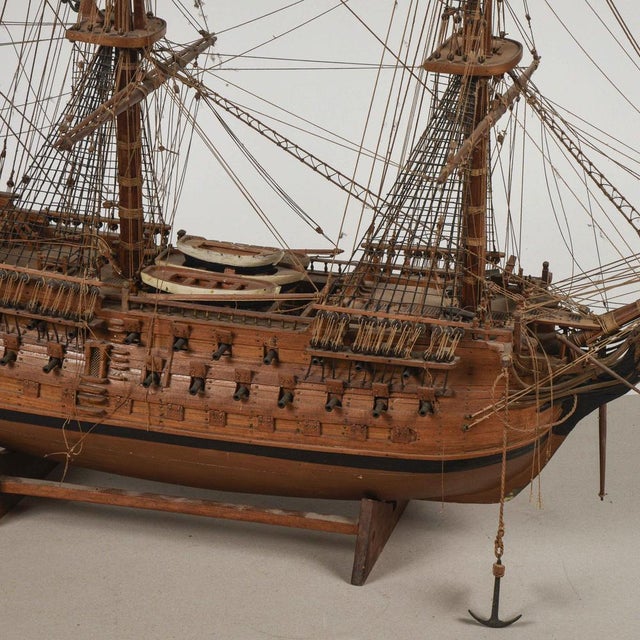Brown HMS Victory Model Sailing Ship For Sale - Image 8 of 18