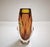 Large Faceted Amber and Clear Formia Sommerso Murano Glass Vase, Italy, 1970s For Sale - Image 6 of 18