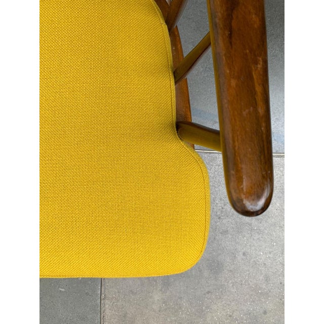 Børge Mogensen Mid-Century Rocking Chair with New Kvadrat Cushion by Børge Mogensen for FDB Møbler, 1960s For Sale - Image 4 of 18