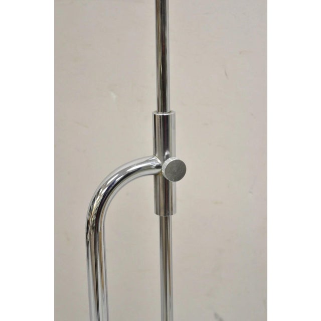 Mid-Century Modern Vintage Mid Century Modern Chrome Modernist Adjustable "Saxophone" Floor Lamp For Sale - Image 3 of 11
