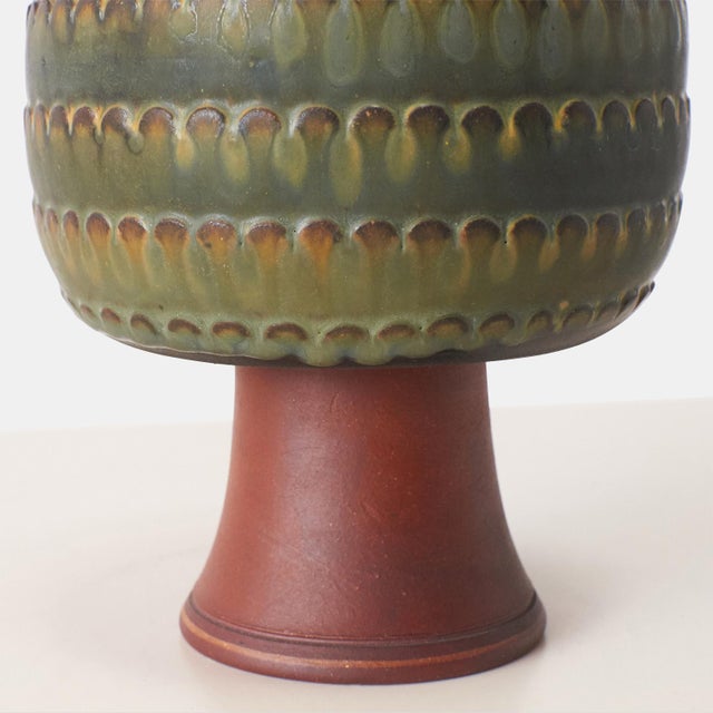1950s Farsta Vase by Wilhelm Kåge For Sale In San Francisco - Image 6 of 6
