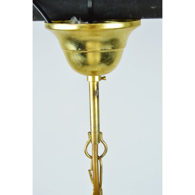 Gold Chandelier attributed to P. Venini, Italy, 1970s For Sale - Image 8 of 11