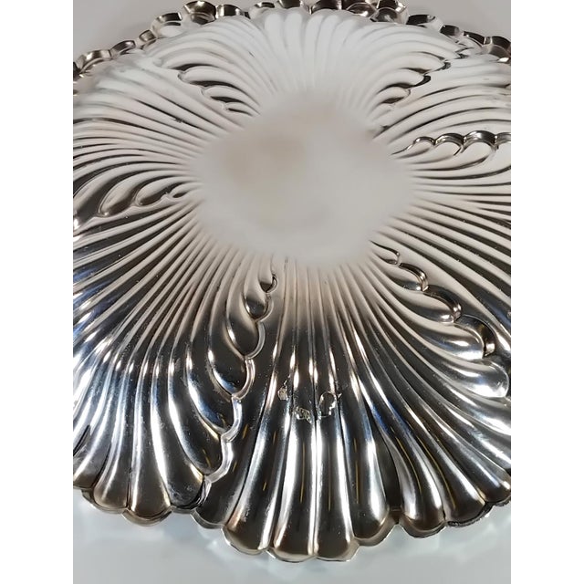 Mid-Century Modern 1950s Mid-Century Modern Spanish Sterling Silver Leaf Centerpiece Bowl For Sale - Image 3 of 6