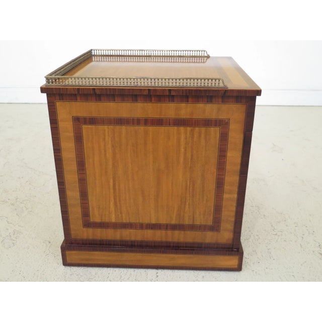 Wood Traditional Maitland Smith Satinwood Inlaid Occasional Cabinet For Sale - Image 7 of 11