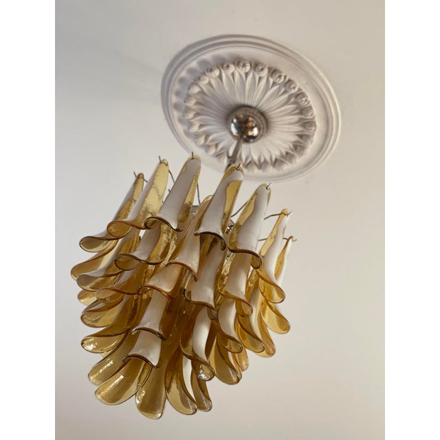 Murano Chandelier in the style of Mazzega For Sale - Image 5 of 10