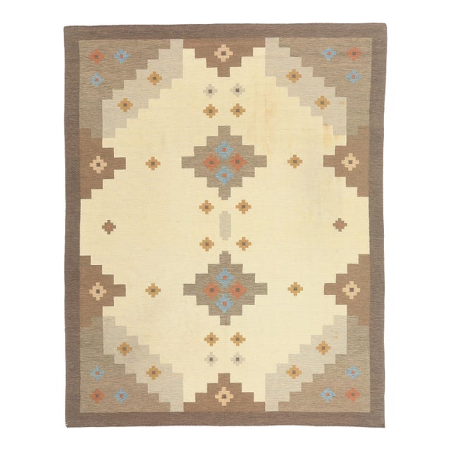 Vintage Indian Kilim Rug, 07'11 X 09'11 For Sale